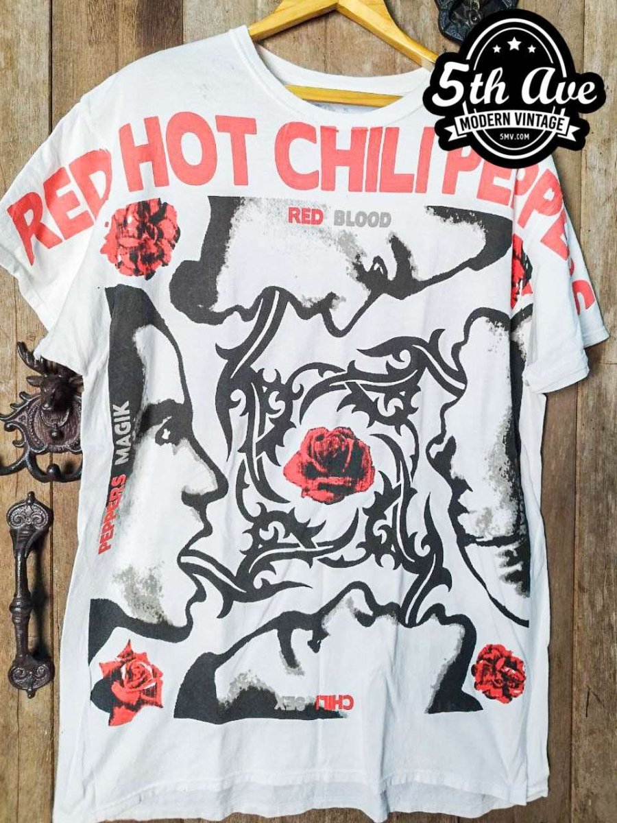 Red Hot Chili Peppers - AOP all over print New Vintage Band T shirt - Vintage Band Shirts