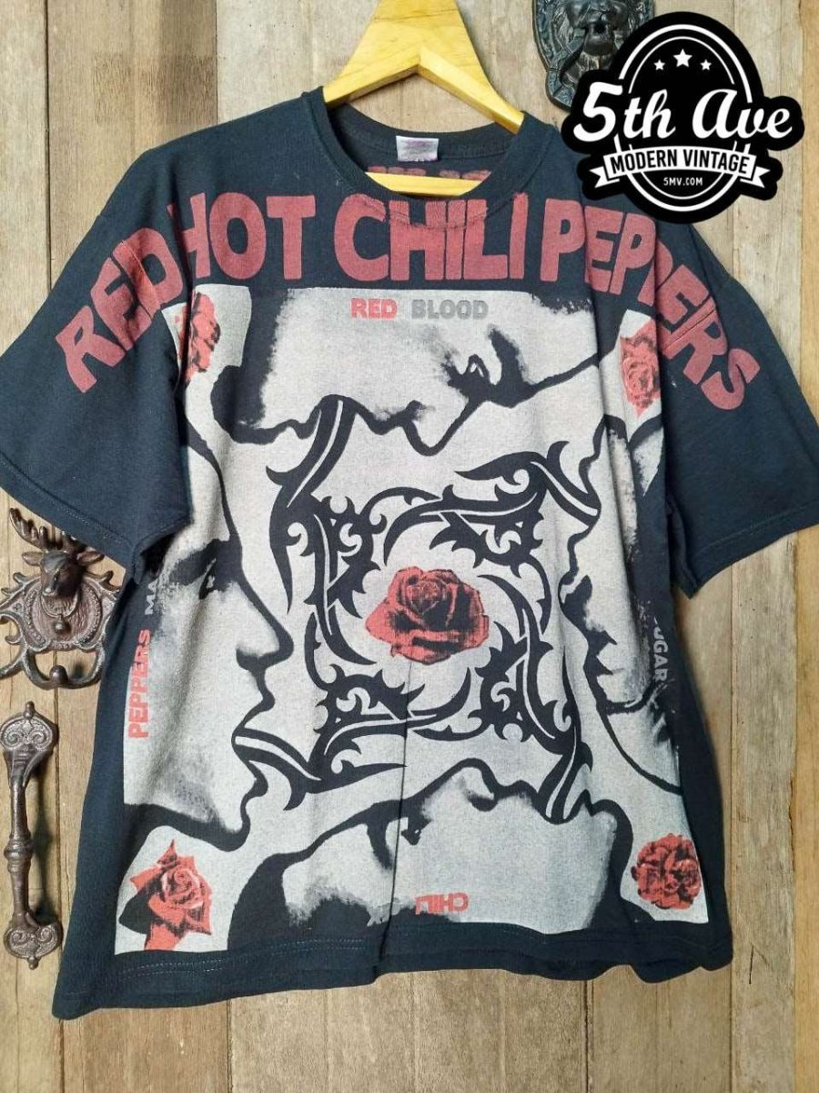 Red Hot Chili Peppers - AOP all over print New Vintage Band T shirt - Vintage Band Shirts