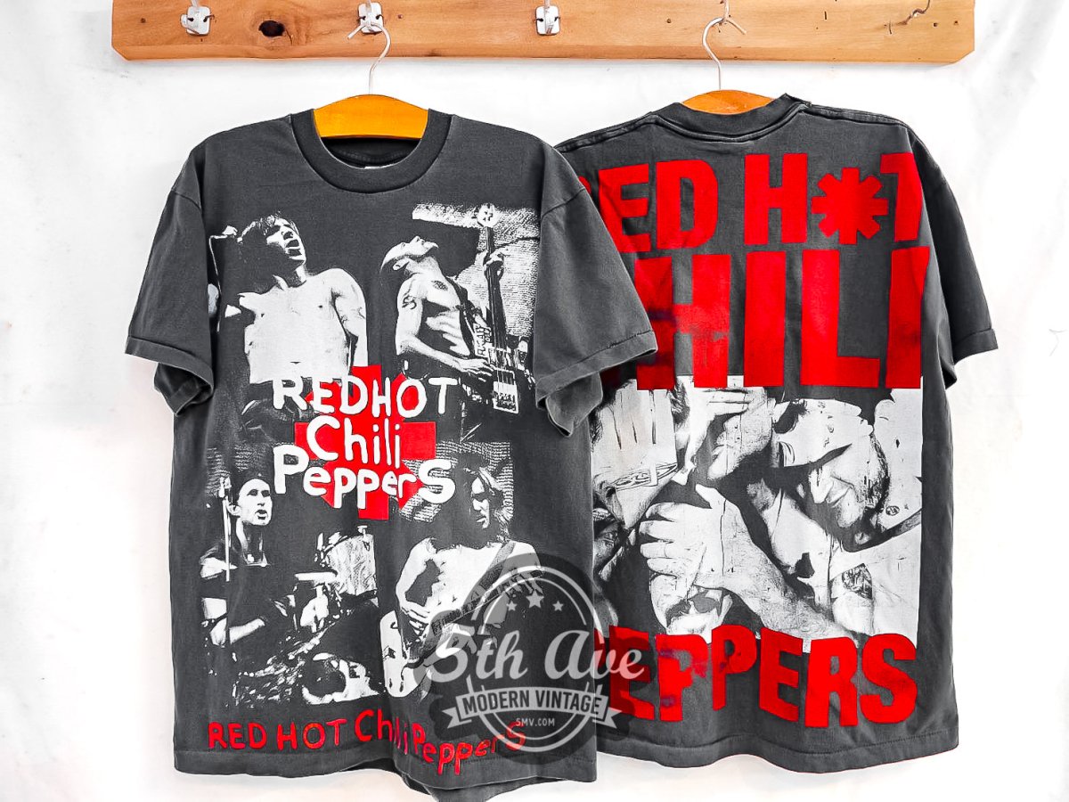 Red Hot Chili Peppers - AOP All Over Print Vintage Reprint Band T-Shirt - Vintage Band Shirts