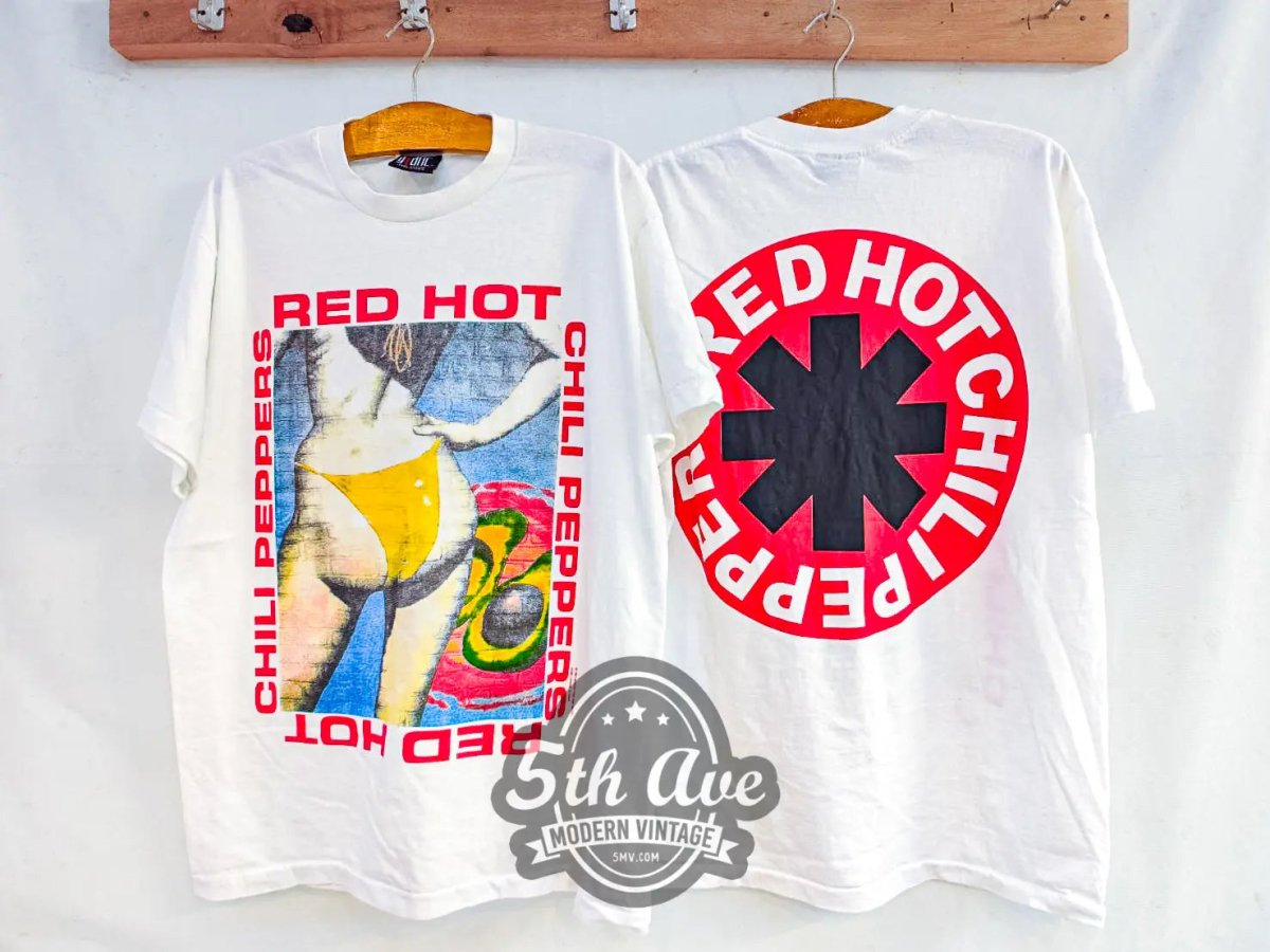 Red Hot Chili Peppers Bikini Avocado - New Vintage Band T shirt - Vintage Band Shirts