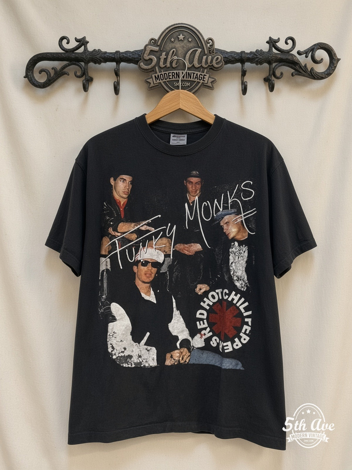 Red Hot Chili Peppers Funky Monks Greatest Hits vintage band t-shirt on rack
