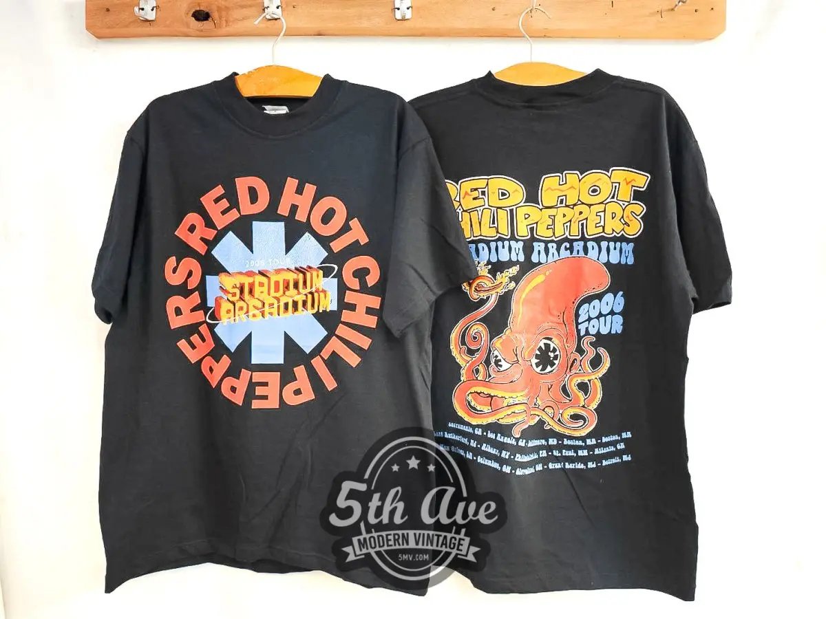 Red Hot Chili Peppers Stadium Arcadium 2006 Tour - Vintage Reprint Band T-Shirt - Vintage Band Shirts