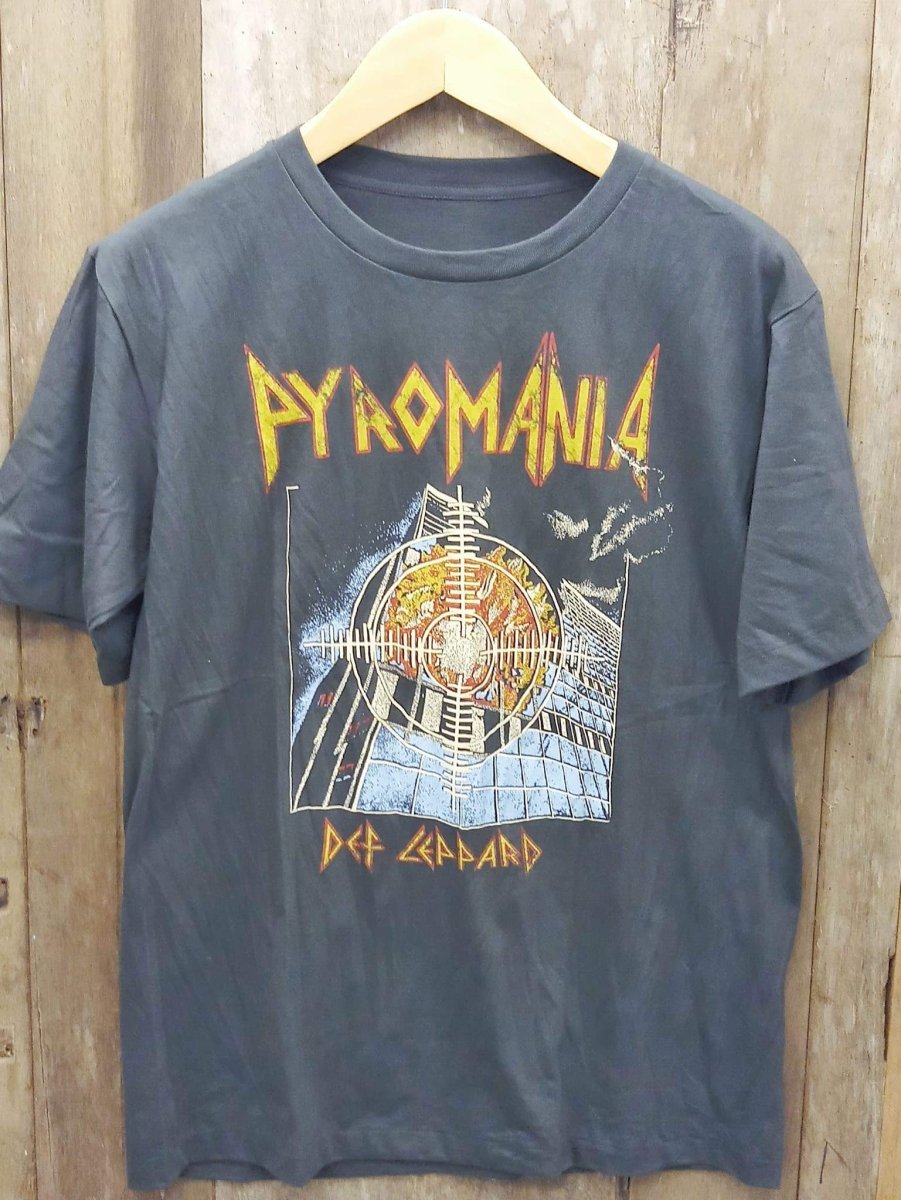 Reviving the Fire: Pyromania Def Leppard Vintage Tribute Tee - Vintage Band Shirts