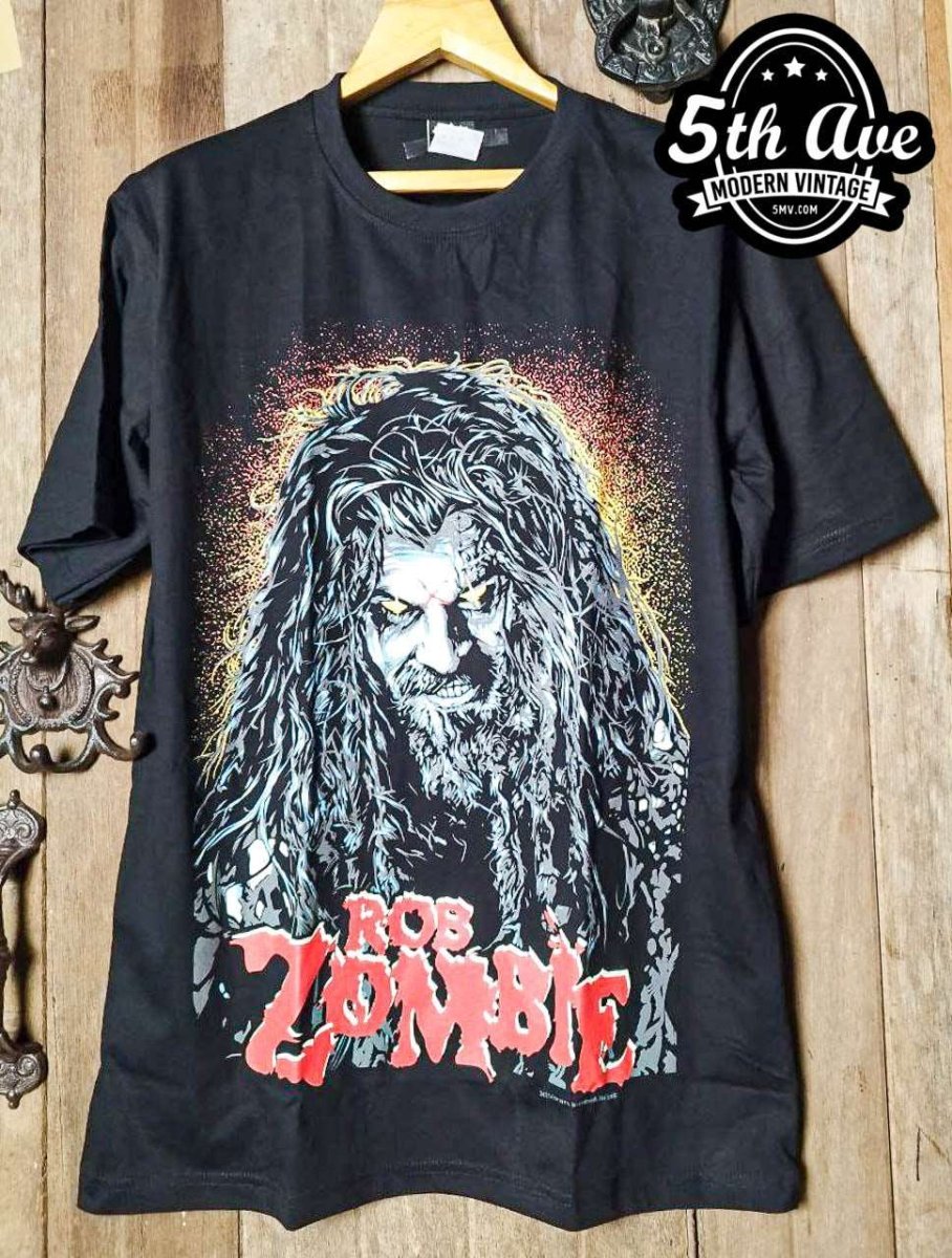 Vintage Rob Zombie Tee Shirt Mens XL Black Graphic Print