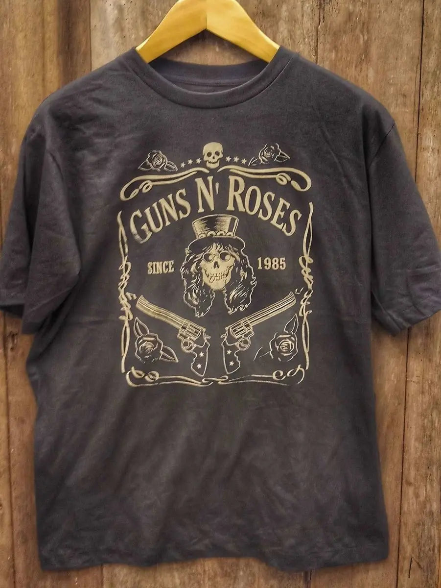 Rock 'n' Roll Reverie: Guns N' Roses Enzyme-Washed Tribute Tee - Vintage Band Shirts