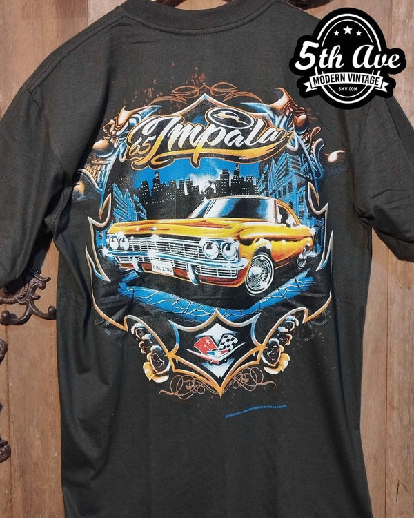Rollin Deep Low Rider Bomb Cruising T-Shirt Print On Shaka