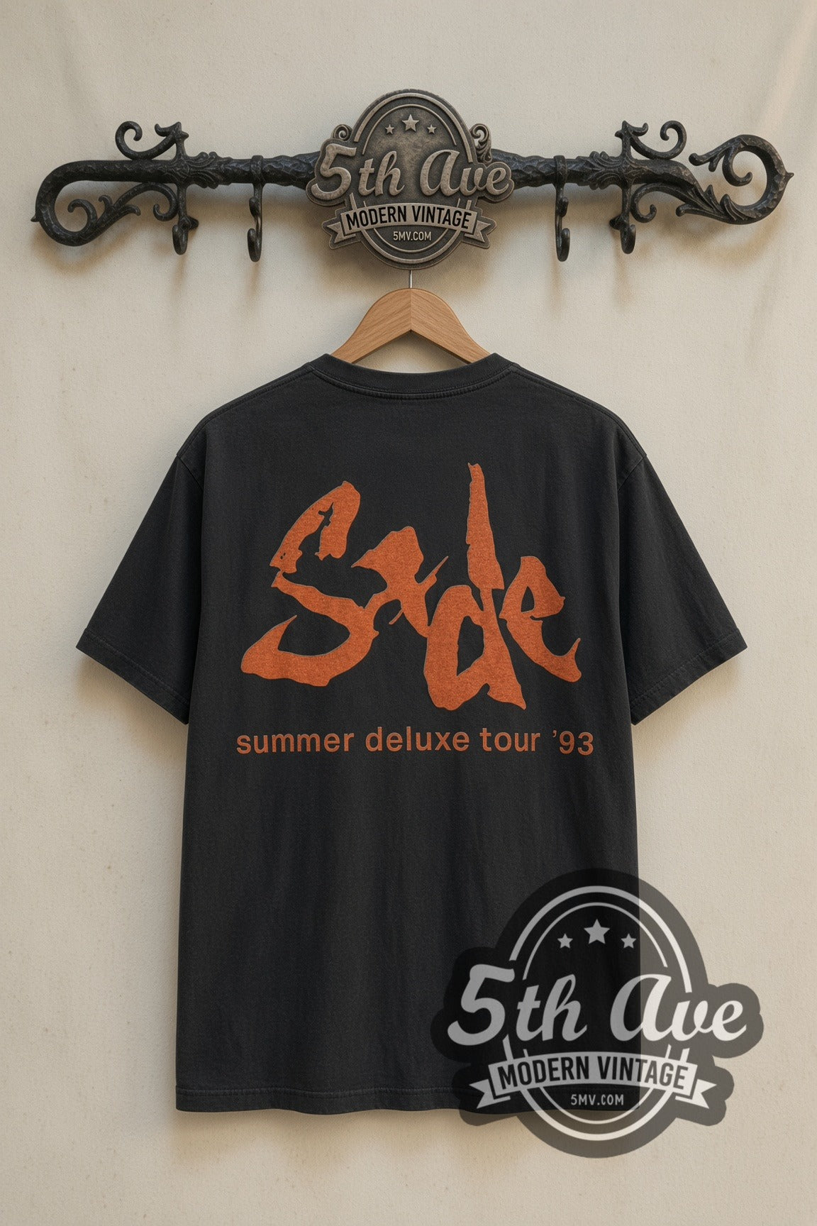 Back print of Sade summer deluxe tour 93 tee on the 5MV rack