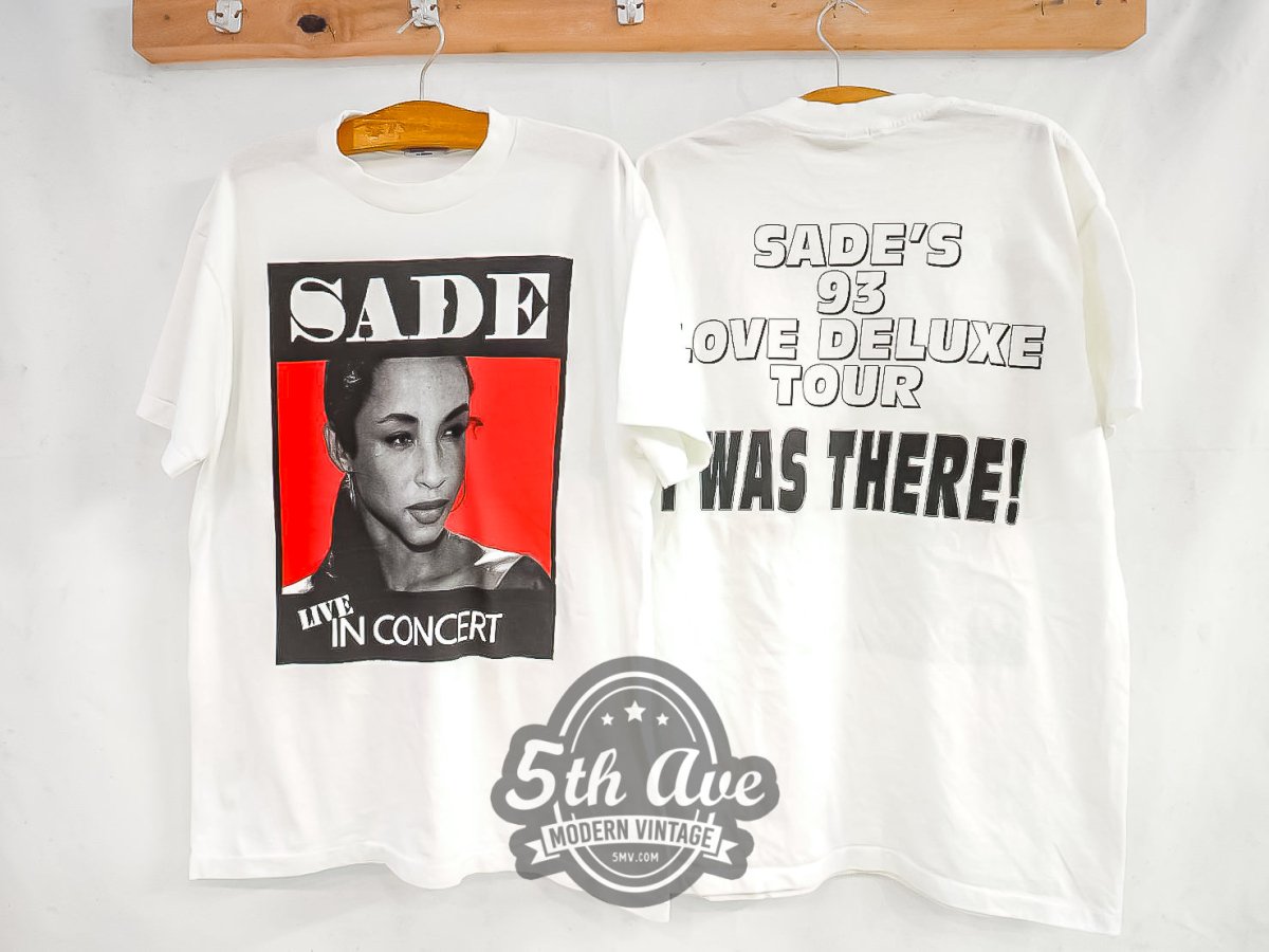 Sade 'Love Deluxe Tour 1993' I Was There! - Vintage Reprint Band T-Shirt - Vintage Band Shirts