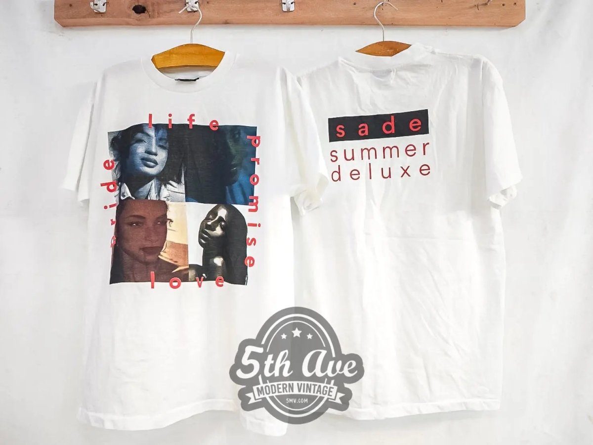 Sade Summer Deluxe Life Promise Pride Love - Vintage Reprint Band T-Shirt - Vintage Band Shirts