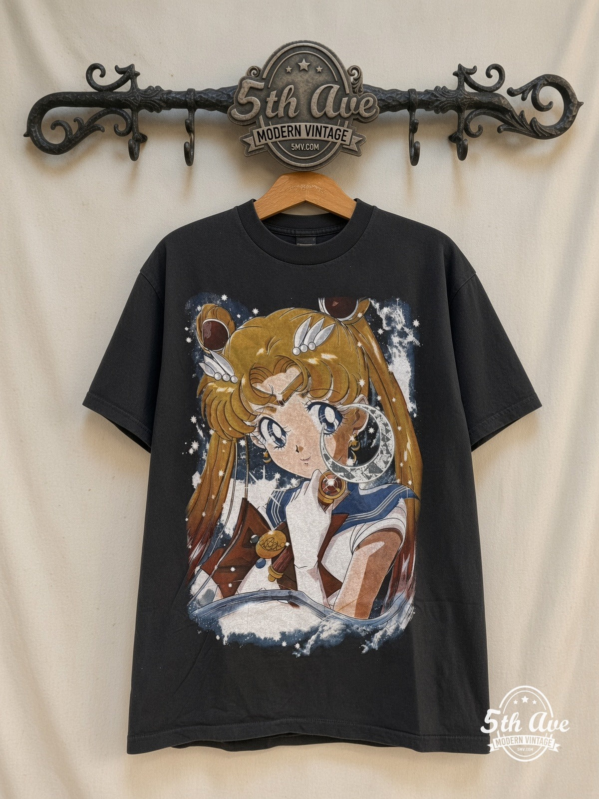 Sailor Moon Wand Portrait Color vintage t-shirt on rack