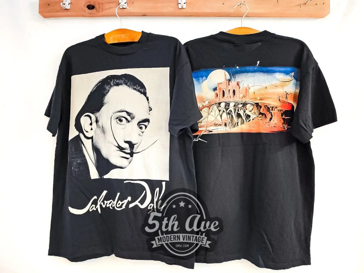Salvador Dalí Avida Dollars - Vintage Reprint T-Shirt - Vintage Band Shirts