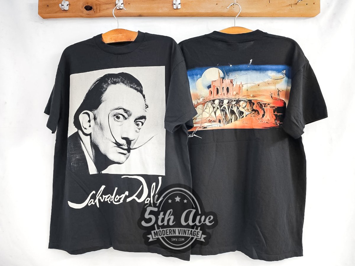 Salvador Dalí 'Avida Dollars' - Vintage Reprint T-Shirt - Vintage Band Shirts