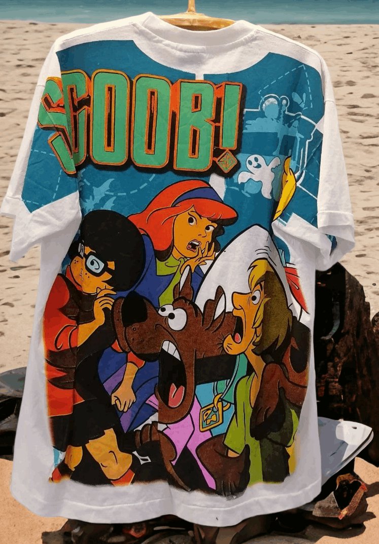 Scoob! All over print Scooby Doo T shirt - Vintage Band Shirts