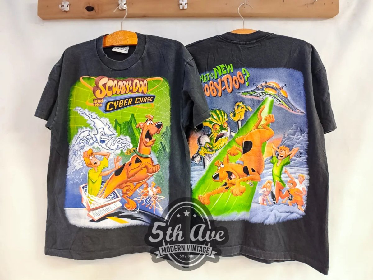 Scooby - Doo and the Cyber Chase - AOP All Over Print New Vintage Animation T shirt - Vintage Band Shirts