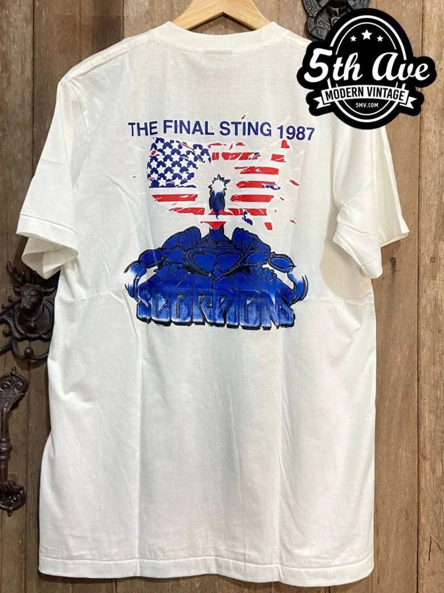 Scorpions the Final Sting 1987 - New Vintage Band T shirt - Vintage Band Shirts