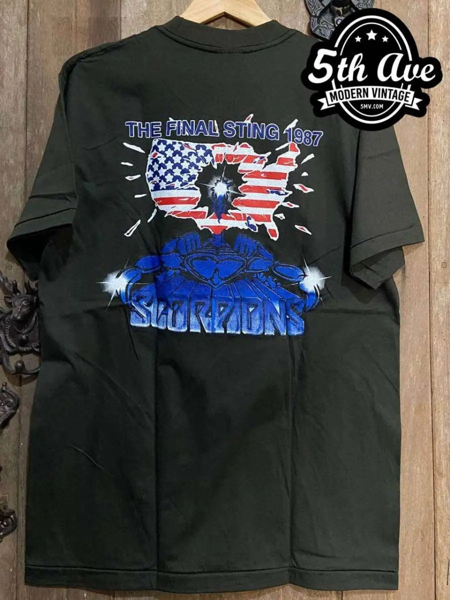 Scorpions the Final Sting 1987 - New Vintage Band T shirt - Vintage Band Shirts