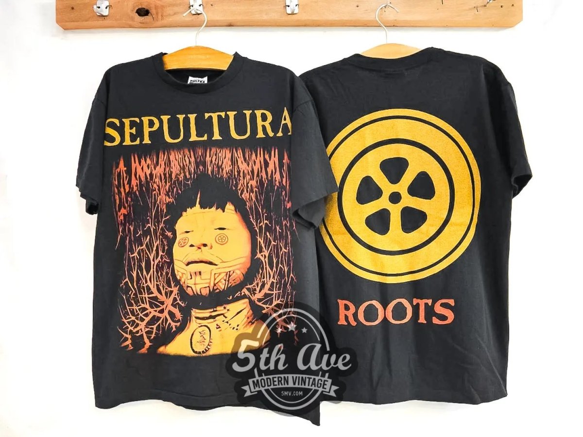 Sepultura Roots - Vintage Reprint Band T-Shirt - Vintage Band Shirts