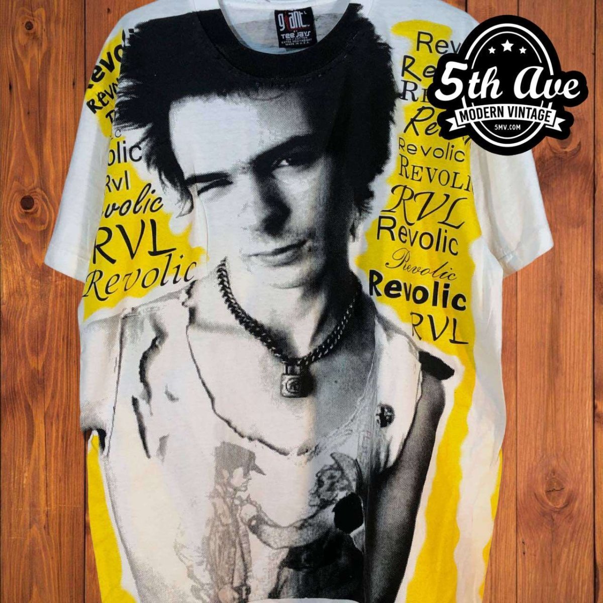 Sid Vicious Sex Pistols - AOP all over print New Vintage Band T shirt - Vintage Band Shirts