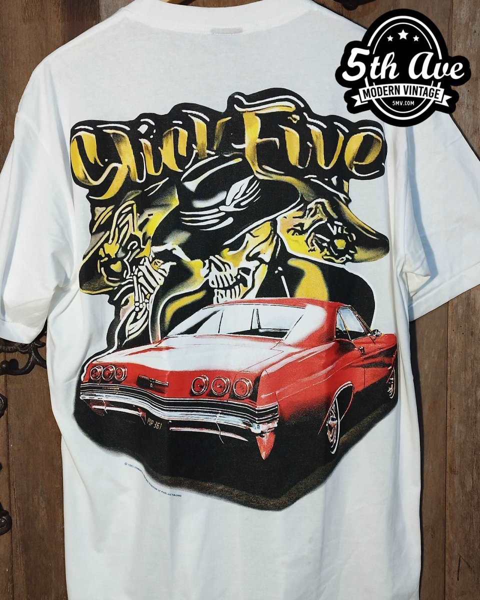 Slick Five - Rollin hard lowrider low rider car culture t shirt - Vintage Band Shirts