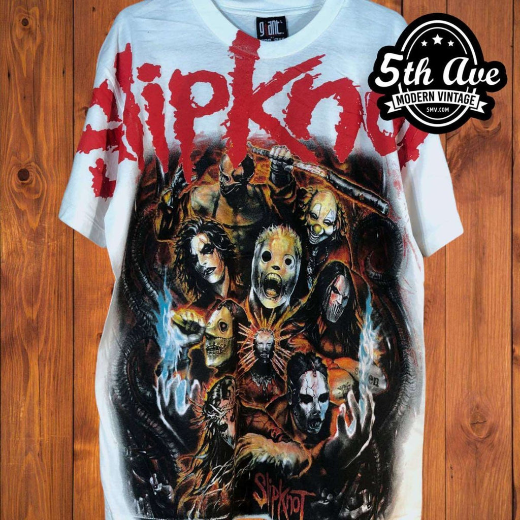 Vintage slipknot on sale shirt