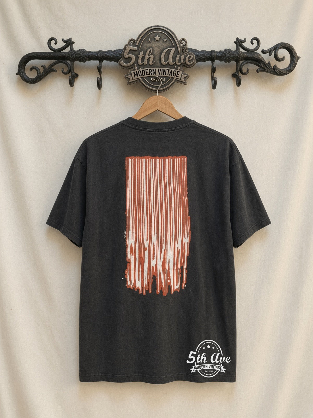 Slipknot Red Jumpsuits Group Barcode vintage t-shirt back on rack