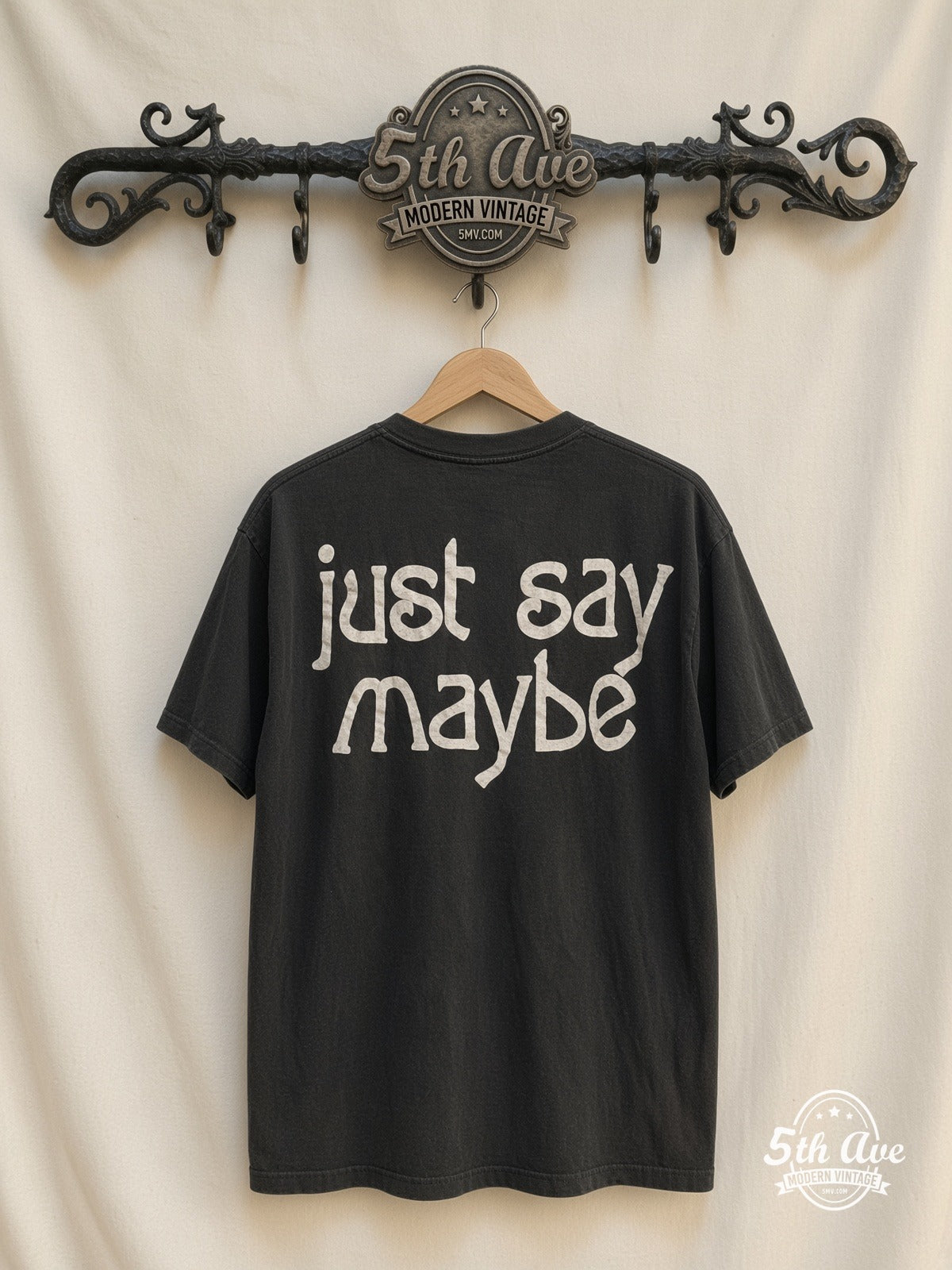 Smashing Pumpkins Red Star / Just Say Maybe vintage t-shirt back on rack
