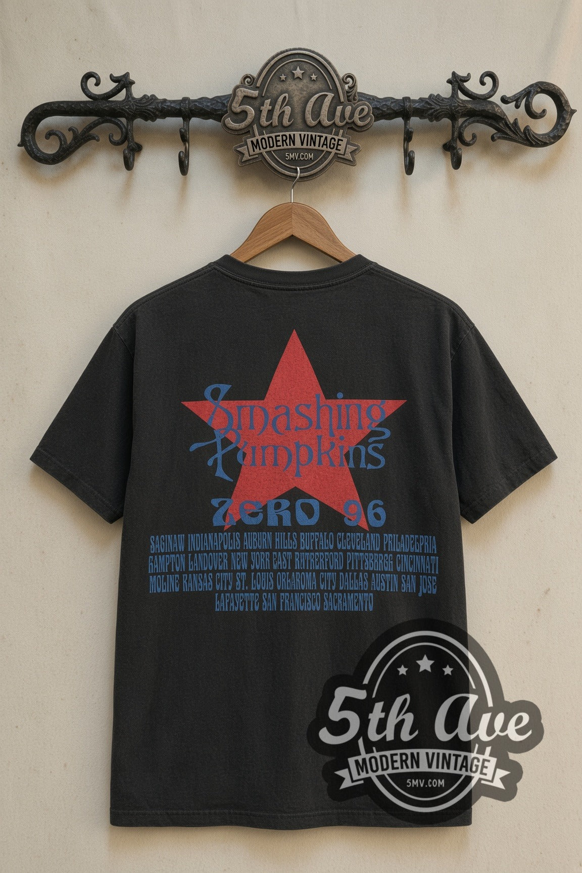 Smashing Pumpkins Zero 96 tour dates and red star back on cream rack