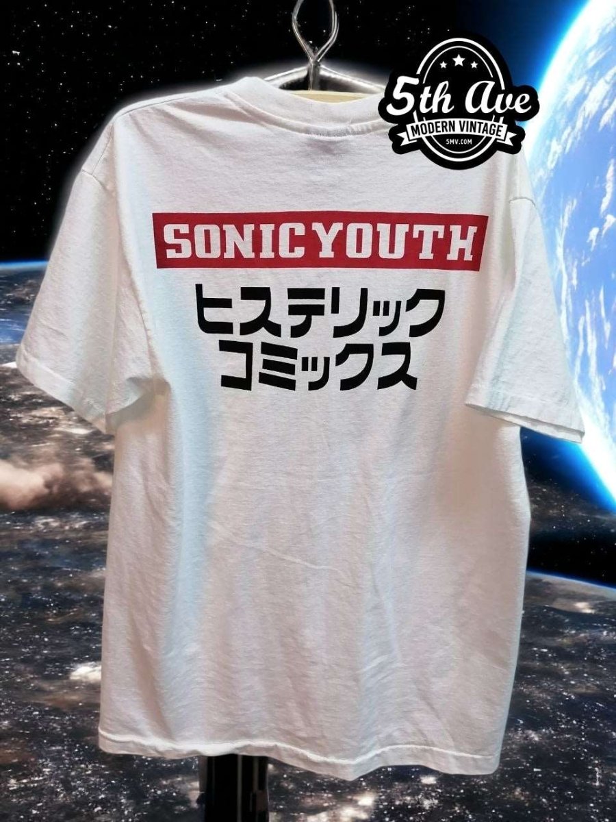 Sonic Youth Astronauts Japan Tour t shirt: Single Stitch Design with Iconic Graphics - Vintage Band Shirts