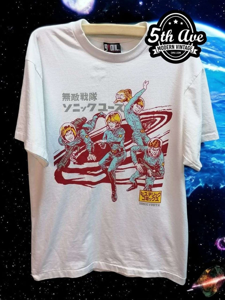Sonic Youth Astronauts Japan Tour t shirt: Single Stitch Sonic Youth Astronauts Japan Tour t shirt: Single Stitch