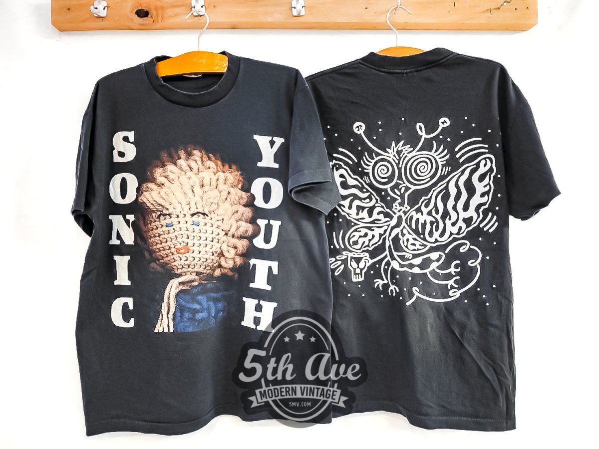 Sonic Youth 'Dirty' Drunken Butterfly - Vintage Reprint Band T-Shirt - Vintage Band Shirts