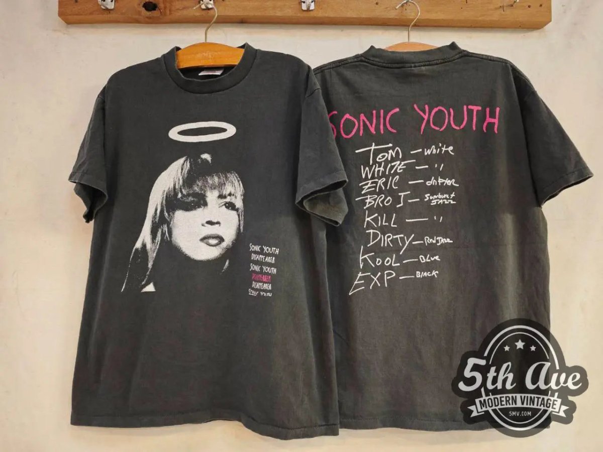 Sonic Youth Disappearer - New Vintage Band T shirt - Vintage Band Shirts