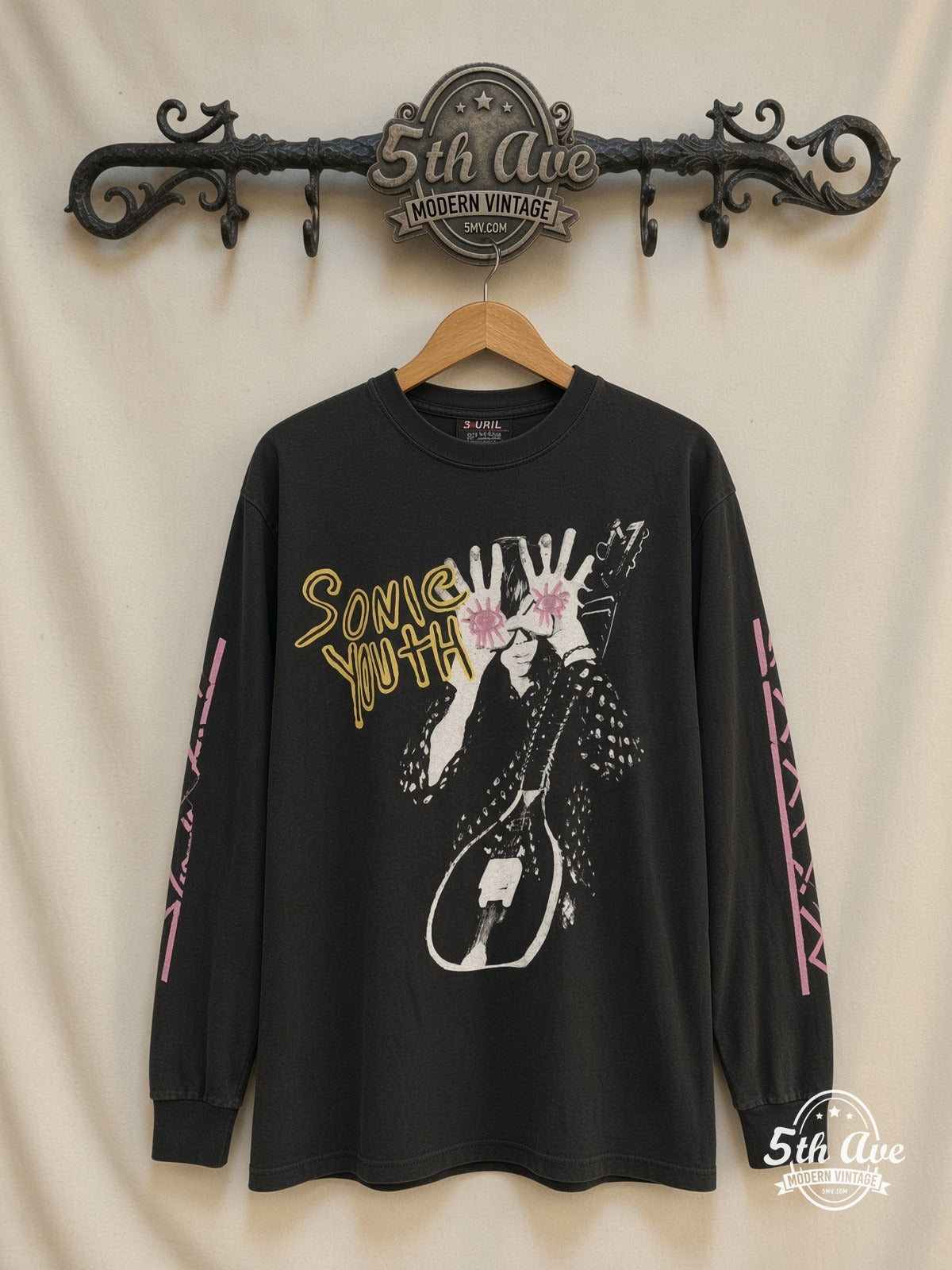 Sonic Youth Sister / Kim Gordon Pink Eyes Long Sleeve vintage band t-shirt on rack
