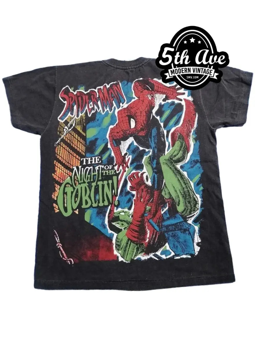 Spiderman The Night Of The Goblin - Vintage Band Shirts