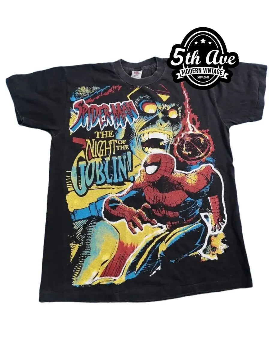 Spiderman The Night Of The Goblin - Vintage Band Shirts