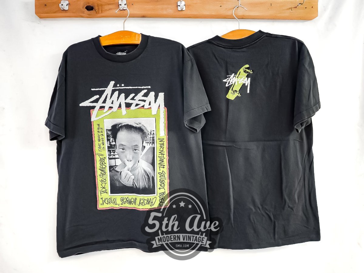 Stüssy 'TOYODA' Tokyo Homeboy - Vintage Reprint T-Shirt - Vintage Band Shirts