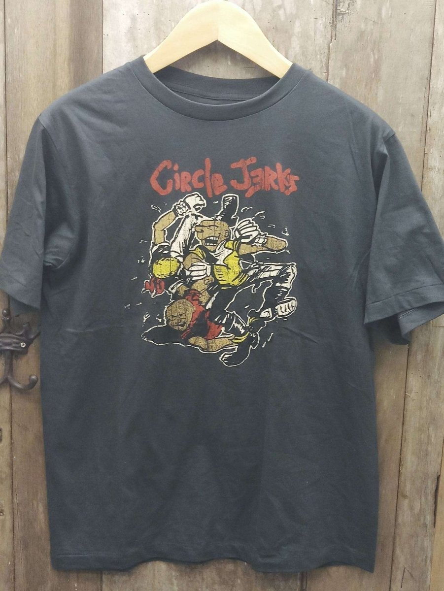 Sucks Green Van Showdown: Circle Jerks Vintage Punk Tee - Vintage Band Shirts