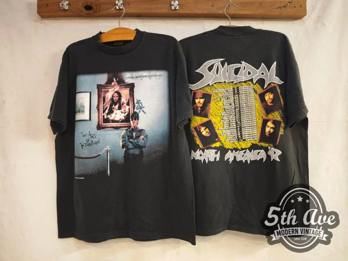 Suicidal Tendencies North America ’92 Tour The Art of Rebellion - New Vintage Band T shirt - Vintage Band Shirts
