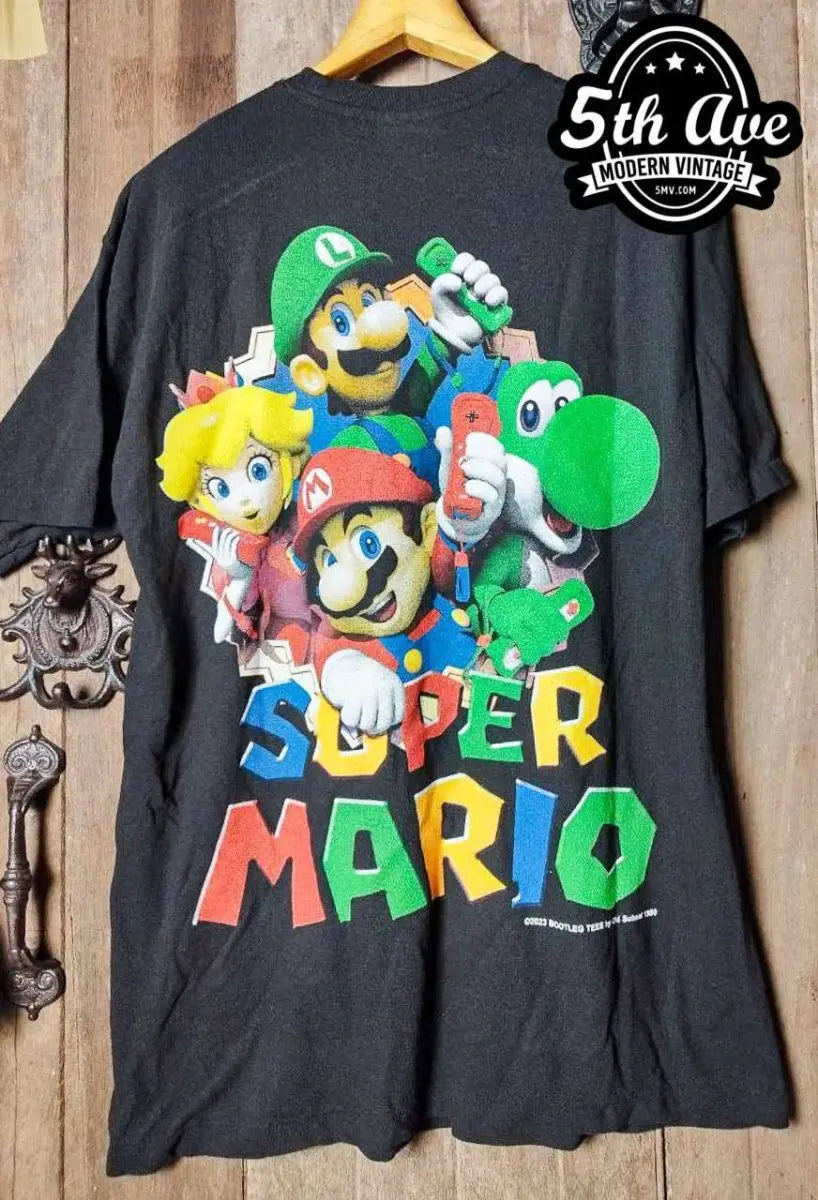 Super Mario single stitched 100% cotton Fire Ass T - Vintage Band Shirts