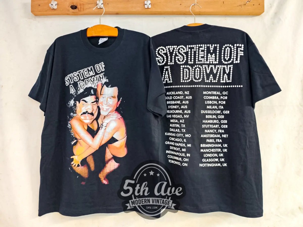 System of a Down Bush and Saddam Party - New Vintage Band T shirt - Vintage Band Shirts
