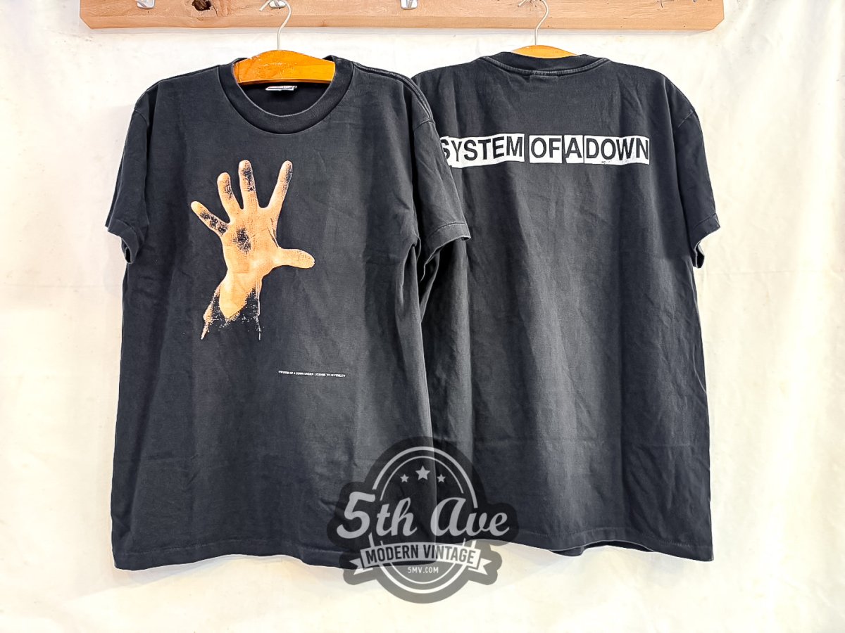 System of a Down 'Debut Studio Album 1998' - Vintage Reprint Band T-Shirt - Vintage Band Shirts
