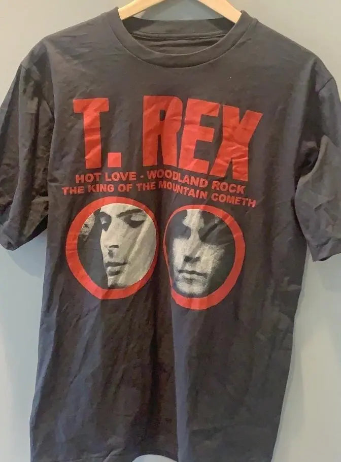 T. REX single stitched greyish slightly distressed T Shirt. - Vintage Band Shirts
