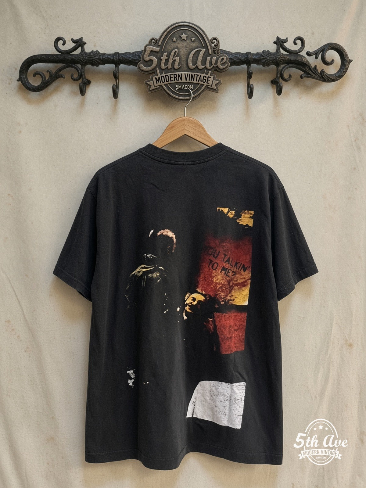 Taxi Driver You Talkin' To Me? Mohawk vintage t-shirt back on rack