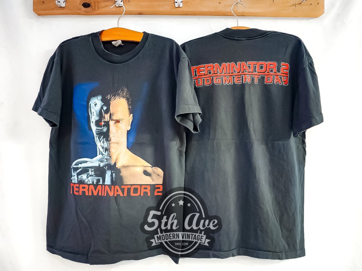 Terminator 2 'Judgment Day' - Vintage Reprint Movie T-Shirt - Vintage Band Shirts