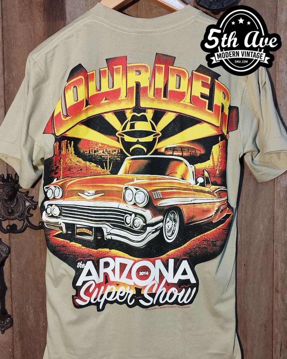 The Arizona Super Show 2016 - Rollin hard lowrider low rider car culture t shirt - Vintage Band Shirts