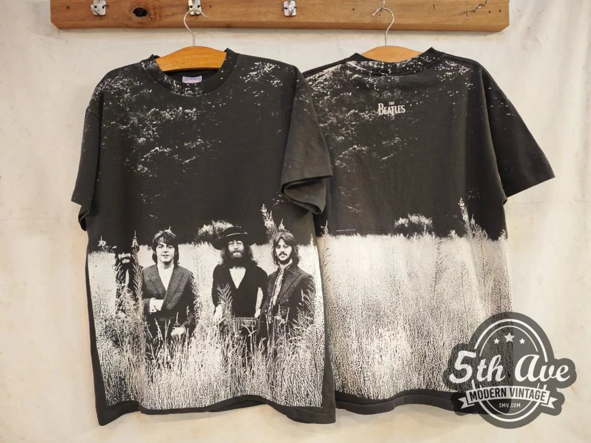 The Beatles Field Of Grass 1995 - AOP all over print New Vintage Band T shirt - Vintage Band Shirts