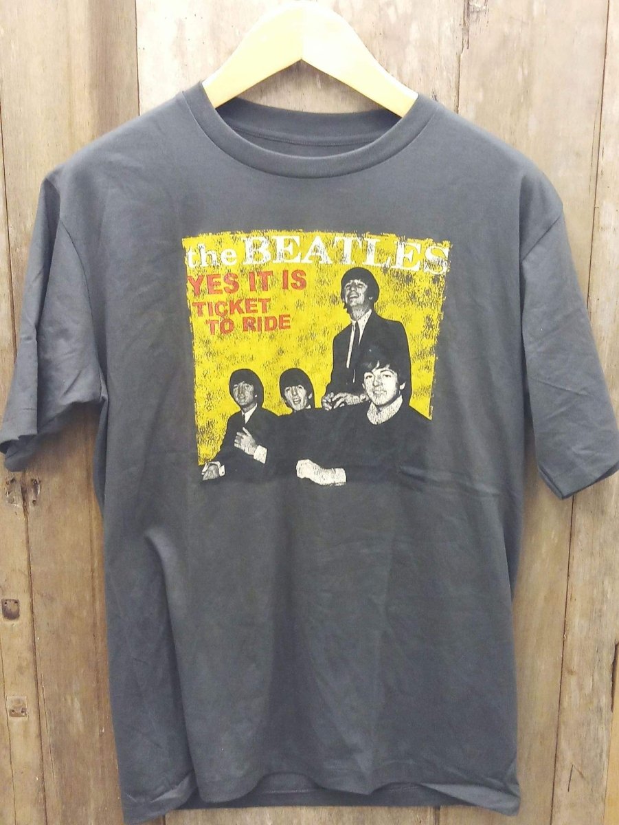 THE BEATLES TICKET TO RIDE 100% Cotton New Vintage Band T Shirt - Vintage Band Shirts