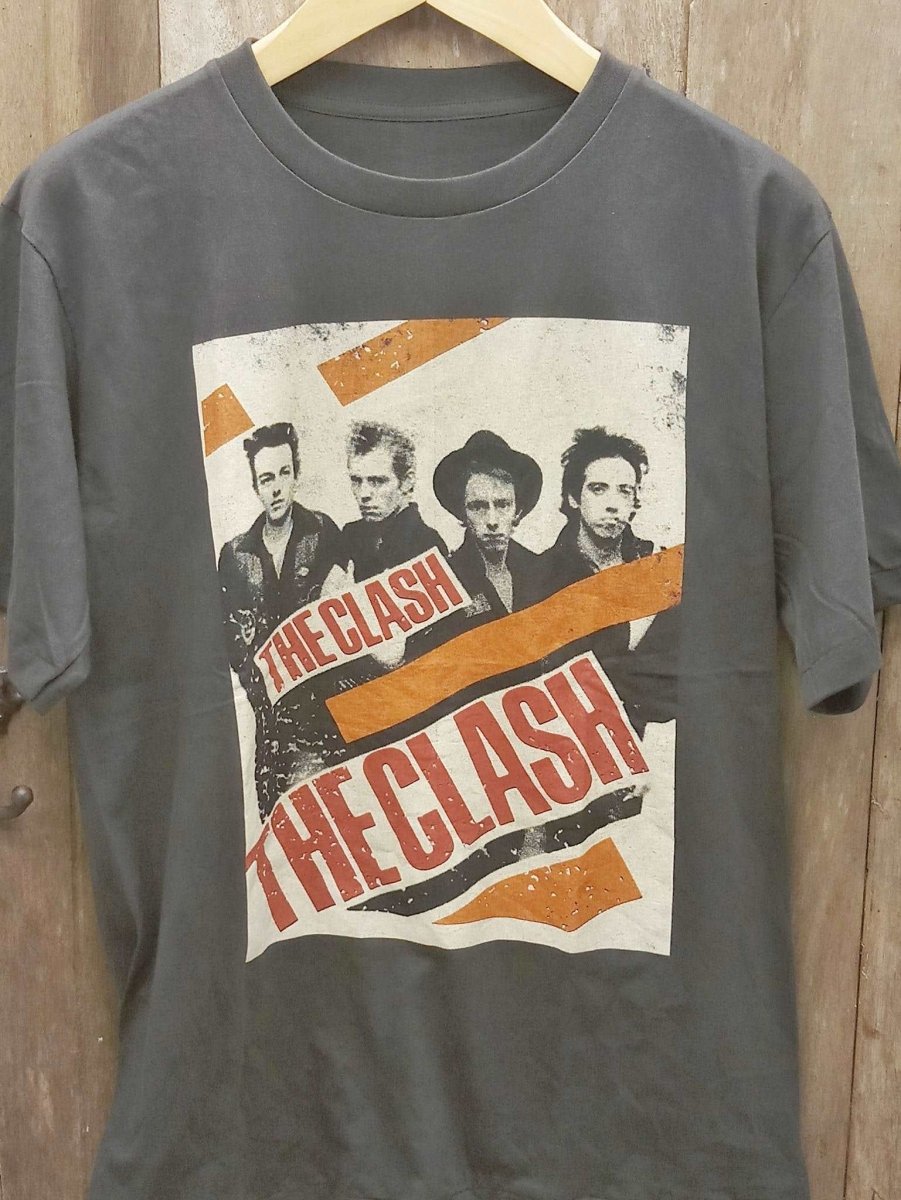 THE CLASH 100% Cotton New Vintage Band T Shirt - Vintage Band Shirts