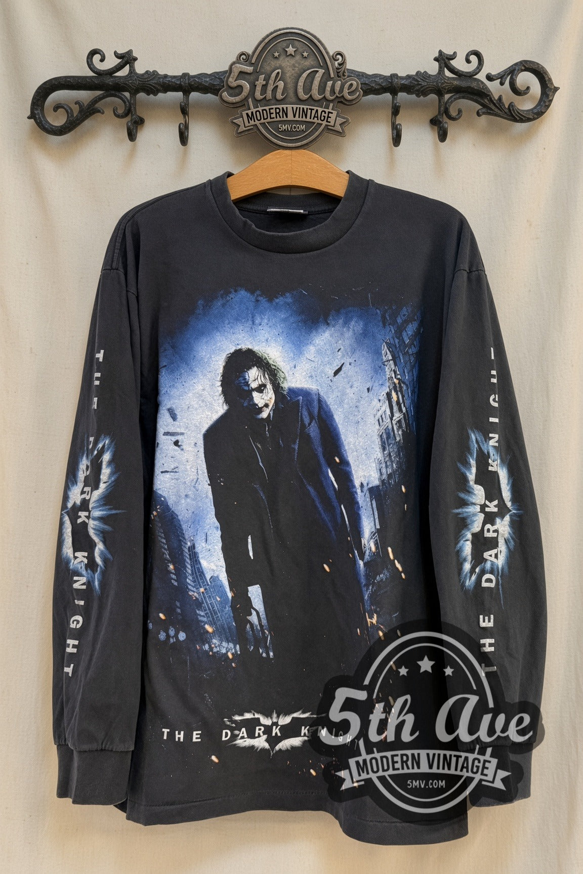 The Dark Knight Joker Street Poster Long Sleeve Movie Tee