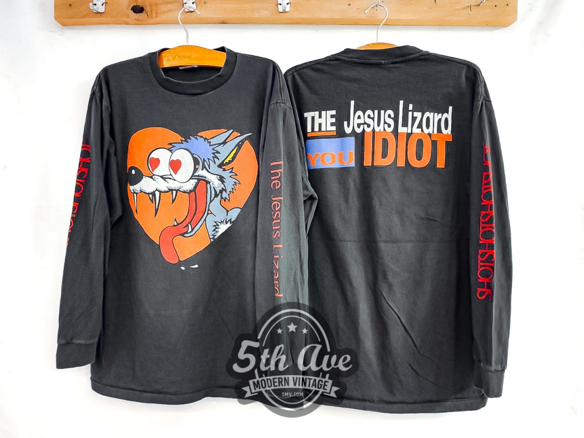 The Jesus Lizard 'You Idiot' - Long Sleeve Vintage Reprint Band T-Shirt - Vintage Band Shirts