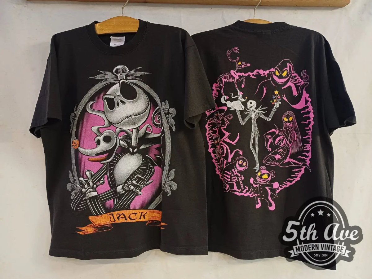 The Nightmare Before Christmas Jack - AOP all over print New Vintage Animation T shirt - Vintage Band Shirts